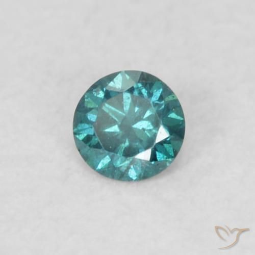 9,17 ctw natürlicher Blau Diamant, Runden, VS