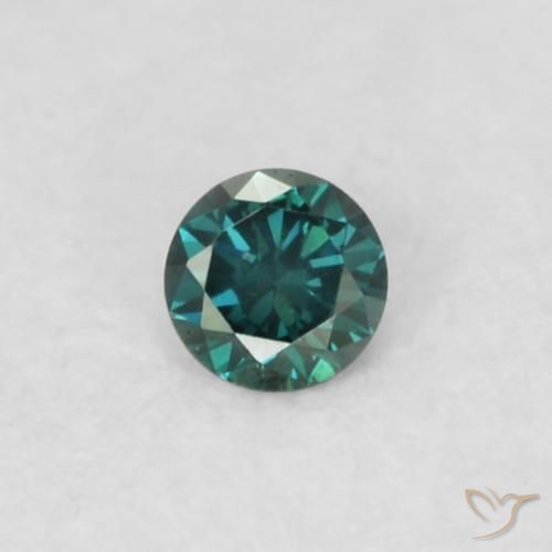 0.02ct Natürlicher Grün Diamant, Runden, VS