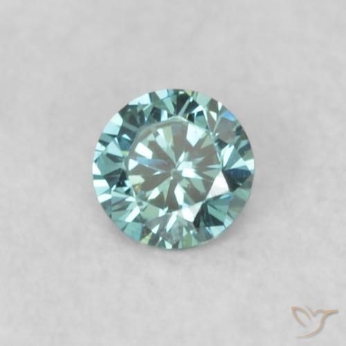 9,17 ctw natürlicher Blau Diamant, Runden, VS