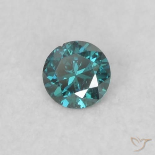 9,17 ctw natürlicher Blau Diamant, Runden, SI