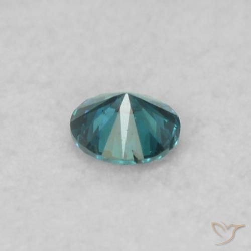9,17 ctw natürlicher Blau Diamant, Runden, SI