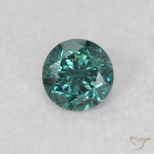 0.05ct Natürlicher Grün Diamant, Runden, SI