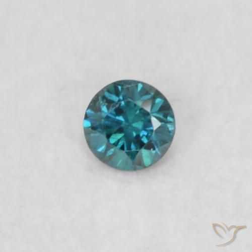 0.02ct Natürlicher Blau Diamant, Runden, VS