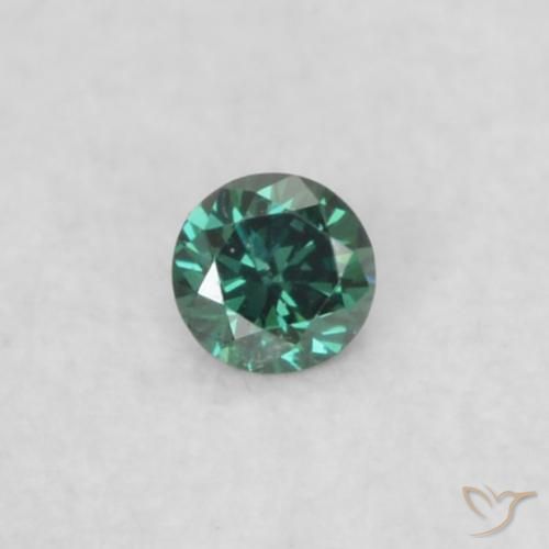 0.02ct Natürlicher Grün Diamant, Runden, VS