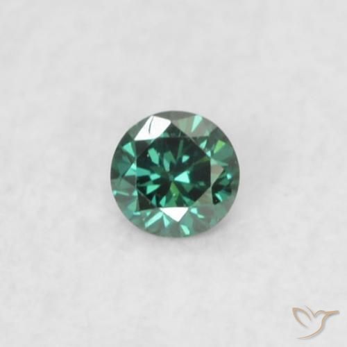 9,17 ctw natürlicher Grün Diamant, Runden, VS