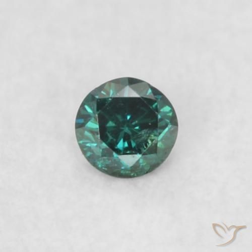 0.03ct Natürlicher Grün Diamant, Runden, VS