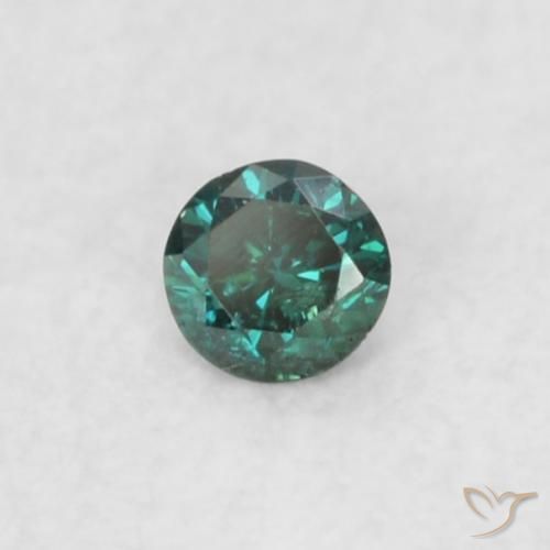 9,17 ctw natürlicher Grün Diamant, Runden, VS