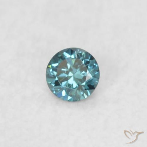9,17 ctw natürlicher Blau Diamant, Runden, VS