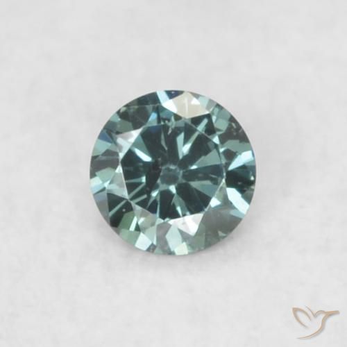 0.03ct Natürlicher Blau Diamant, Runden, VS