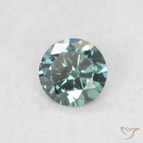 9,17 ctw natürlicher Blau Diamant, Runden, VS