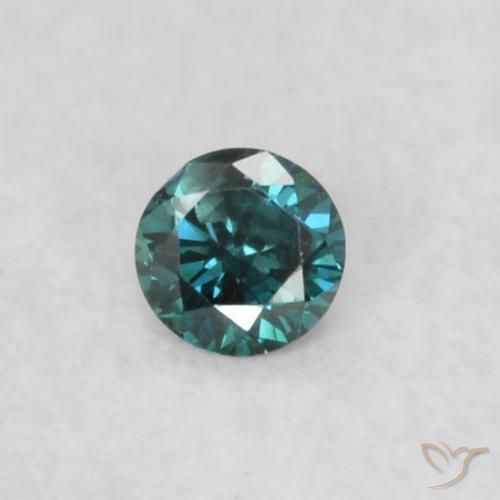 0.04ct Natürlicher Blau Diamant, Runden, VVS-VS