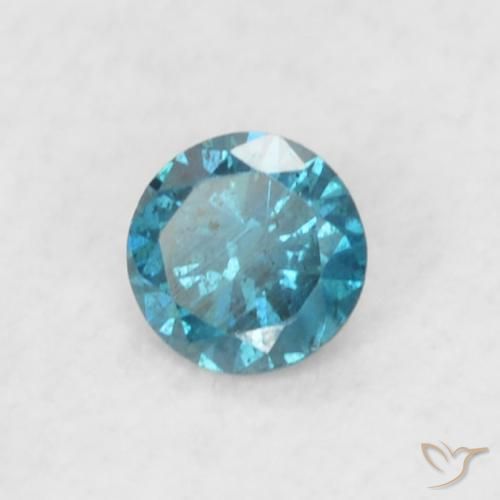 9,17 ctw natürlicher Blau Diamant, Runden, VS
