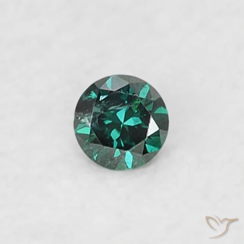 9,17 ctw natürlicher Grün Diamant, Runden, SI
