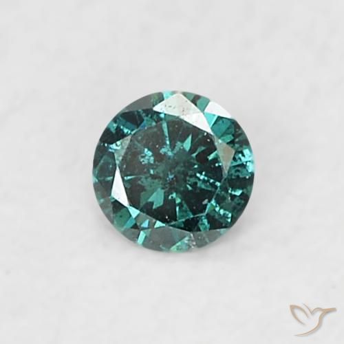 0.03ct Natürlicher Grün Diamant, Runden, SI