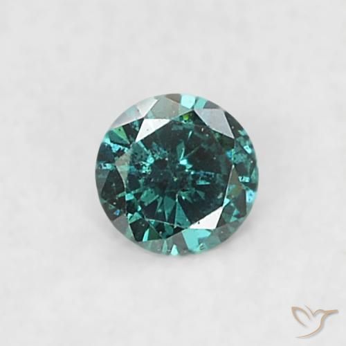 9,17 ctw natürlicher Grün Diamant, Runden, SI