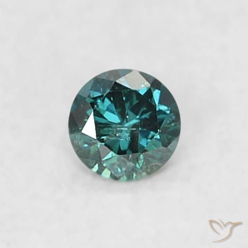 0.03ct Natürlicher Blau Diamant, Runden, SI