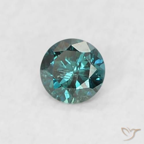9,17 ctw natürlicher Blau Diamant, Runden, SI