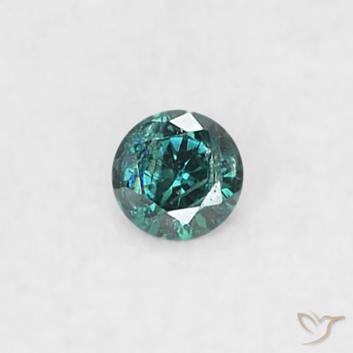 0.02ct Natürlicher Blau Diamant, Runden, SI