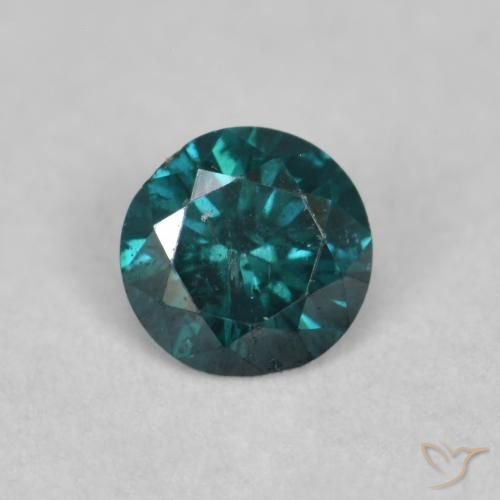 0.12ct Natürlicher Grün Diamant, Runden, SI
