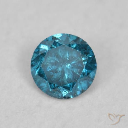 9,17 ctw natürlicher Blau Diamant, Runden, SI