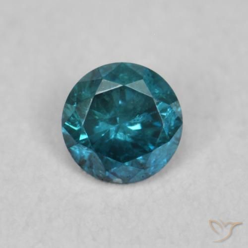 0.06ct Natürlicher Blau Diamant, Runden, VVS-VS
