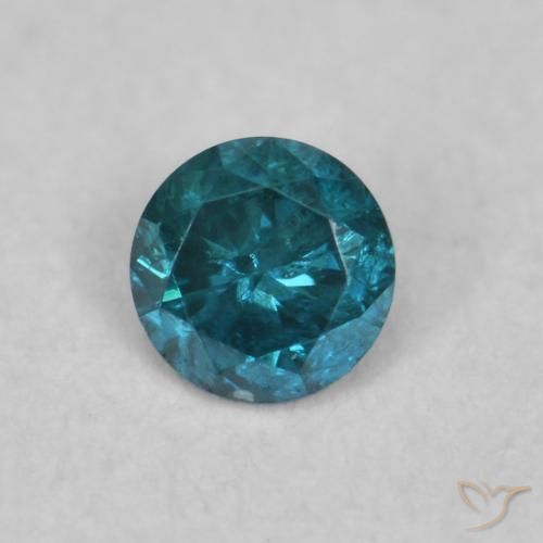 9,17 ctw natürlicher Blau Diamant, Runden, VVS-VS