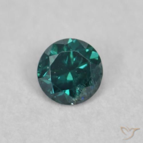 0.04ct Natürlicher Grün Diamant, Runden, SI