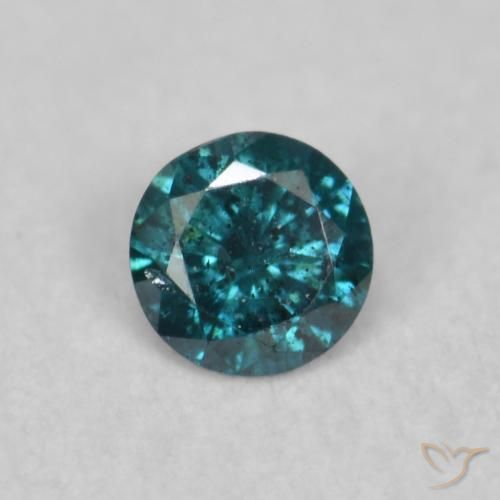 0.04ct Natürlicher Blau Diamant, Runden, SI