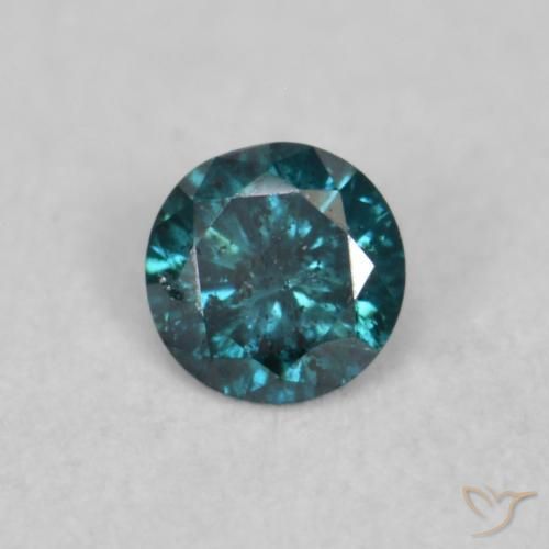 9,17 ctw natürlicher Blau Diamant, Runden, SI