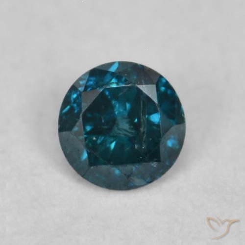 0.07ct Natürlicher Blau Diamant, Runden, VVS-VS