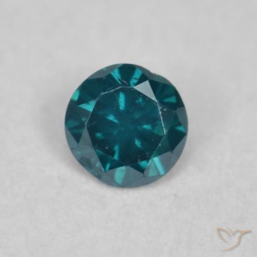 0.05ct Natürlicher Blau Diamant, Runden, SI