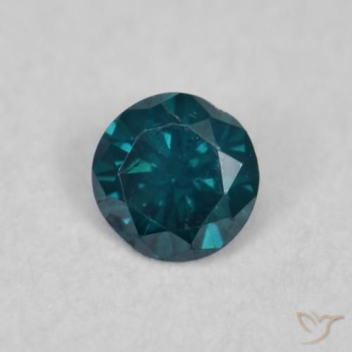 9,17 ctw natürlicher Blau Diamant, Runden, SI