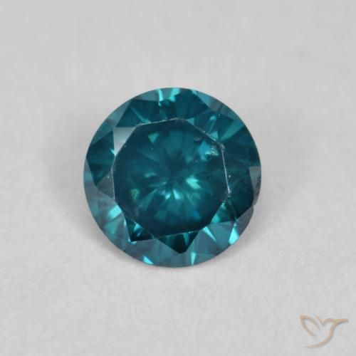 0.12ct Natürlicher Blau Diamant, Runden, VVS-VS