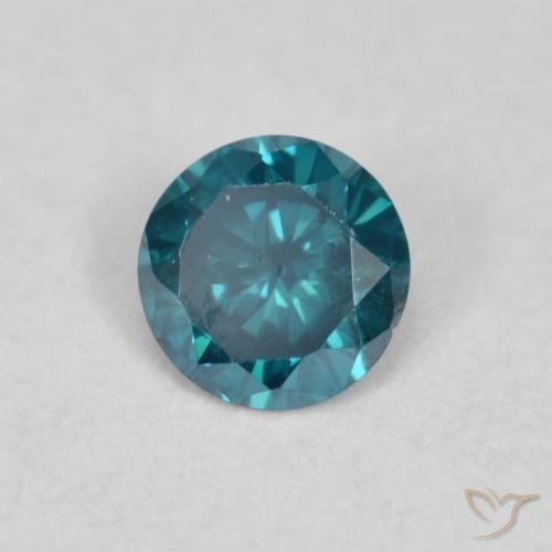 9,17 ctw natürlicher Blau Diamant, Runden, VVS-VS