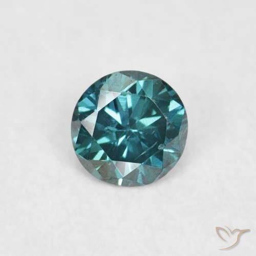 0.04ct Natürlicher Grün Diamant, Runden, VVS-VS, Photo A