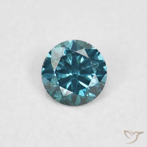 0.04ct Natürlicher Blau Diamant, Runden, VVS-VS