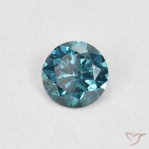 9,17 ctw natürlicher Blau Diamant, Runden, VVS-VS