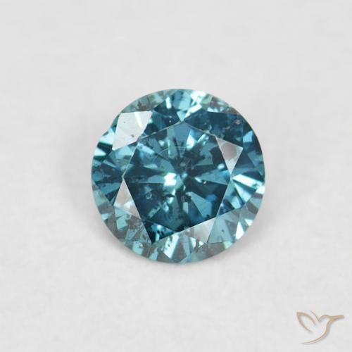 0.06ct Natürlicher Blau Diamant, Runden, VVS-VS