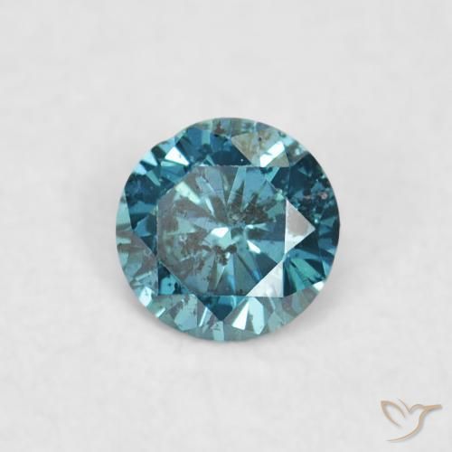 9,17 ctw natürlicher Blau Diamant, Runden, VVS-VS