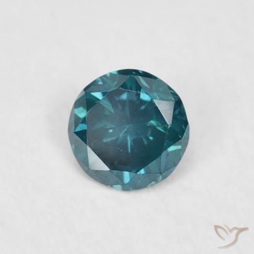 9,17 ctw natürlicher Blau Diamant, Runden, VVS-VS