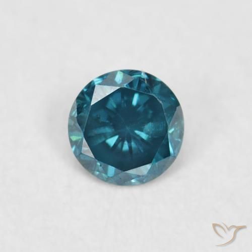 0.03ct Natürlicher Blau Diamant, Runden, VVS-VS