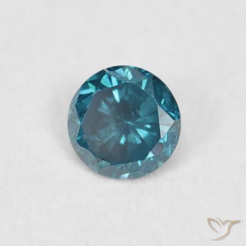9,17 ctw natürlicher Blau Diamant, Runden, VVS-VS