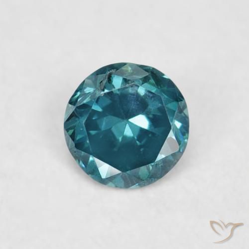 0.05ct Natürlicher Blau Diamant, Runden, VVS-VS