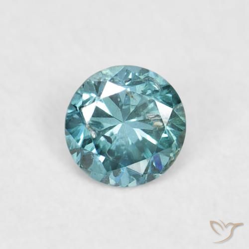 0.06ct Natürlicher Blau Diamant, Runden, VVS-VS