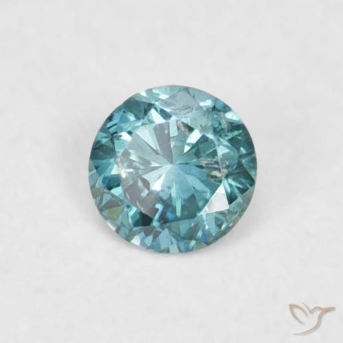 9,17 ctw natürlicher Blau Diamant, Runden, VVS-VS
