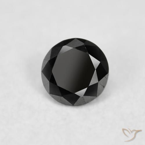 9,17 ctw natürlicher Schwarz Diamant, Runden, Lichtundurchlässig