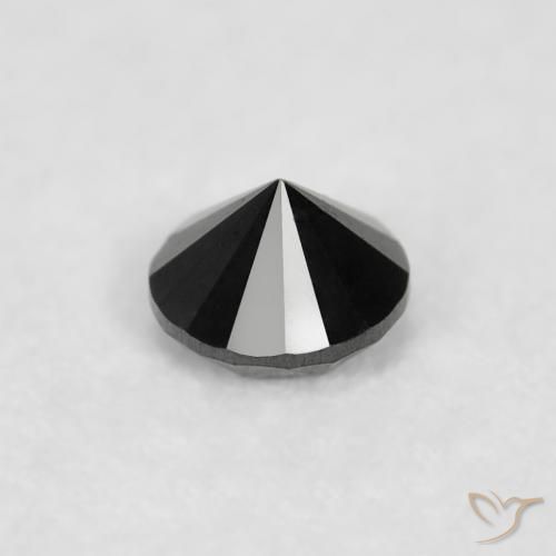 9,17 ctw natürlicher Schwarz Diamant, Runden, Lichtundurchlässig
