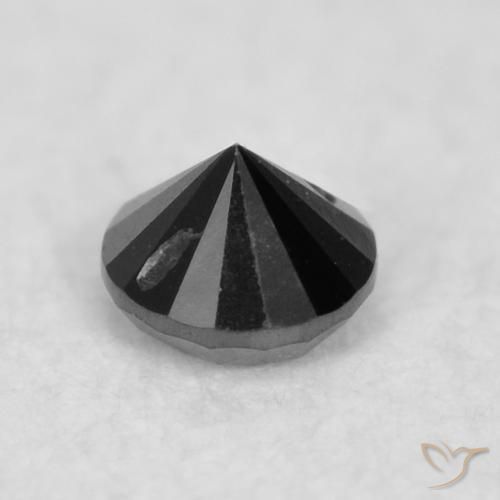 9,17 ctw natürlicher Schwarz Diamant, Runden, Lichtundurchlässig