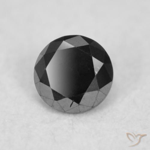9,17 ctw natürlicher Schwarz Diamant, Runden, Lichtundurchlässig