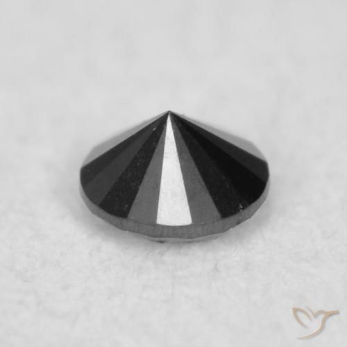 9,17 ctw natürlicher Schwarz Diamant, Runden, Lichtundurchlässig